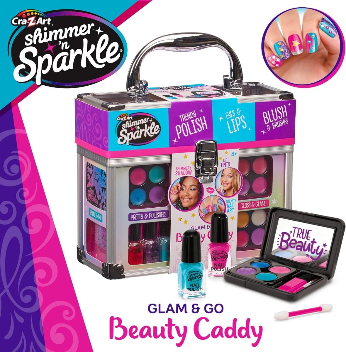 Shimmer 'N Sparkle Glam & Go Beauty Caddy SNS-17360