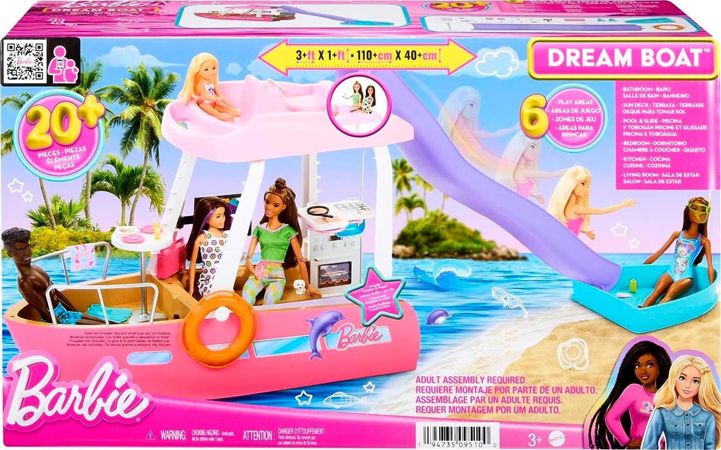 Barbie Pink Dream Boat Playset HJV37