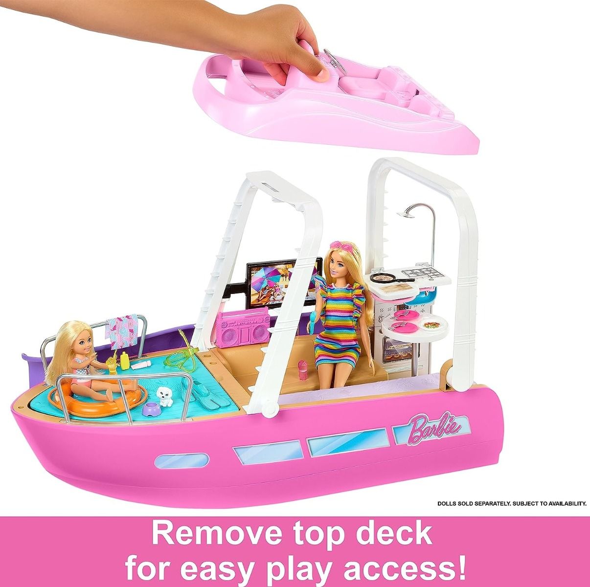 Barbie Pink Dream Boat Playset HJV37