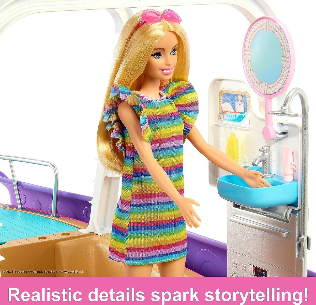 Barbie Pink Dream Boat Playset HJV37