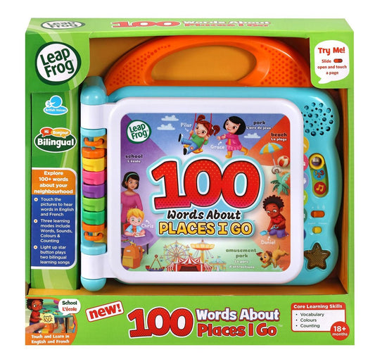 LeapFrog 100 Words About Places I Go Book Bilingual 80-613043