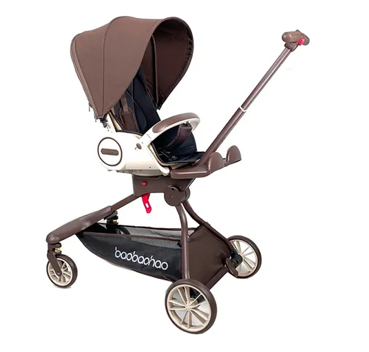 Baobaohao Foldable Stroller Carriage - Brown V9