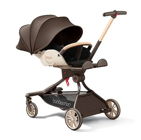 Baobaohao Foldable Stroller Carriage - Brown V9