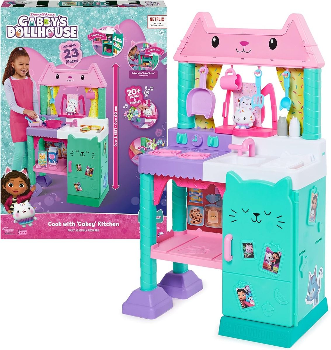 Gabby's Dollhouse Cakey Kitchen Set 6065441