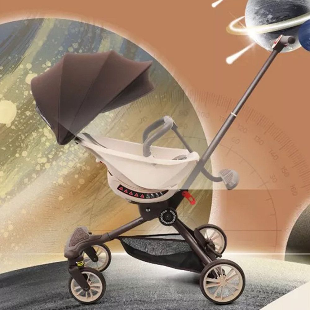 Baobaohao Trolley Foldable Stroller - Caramel Milk V18