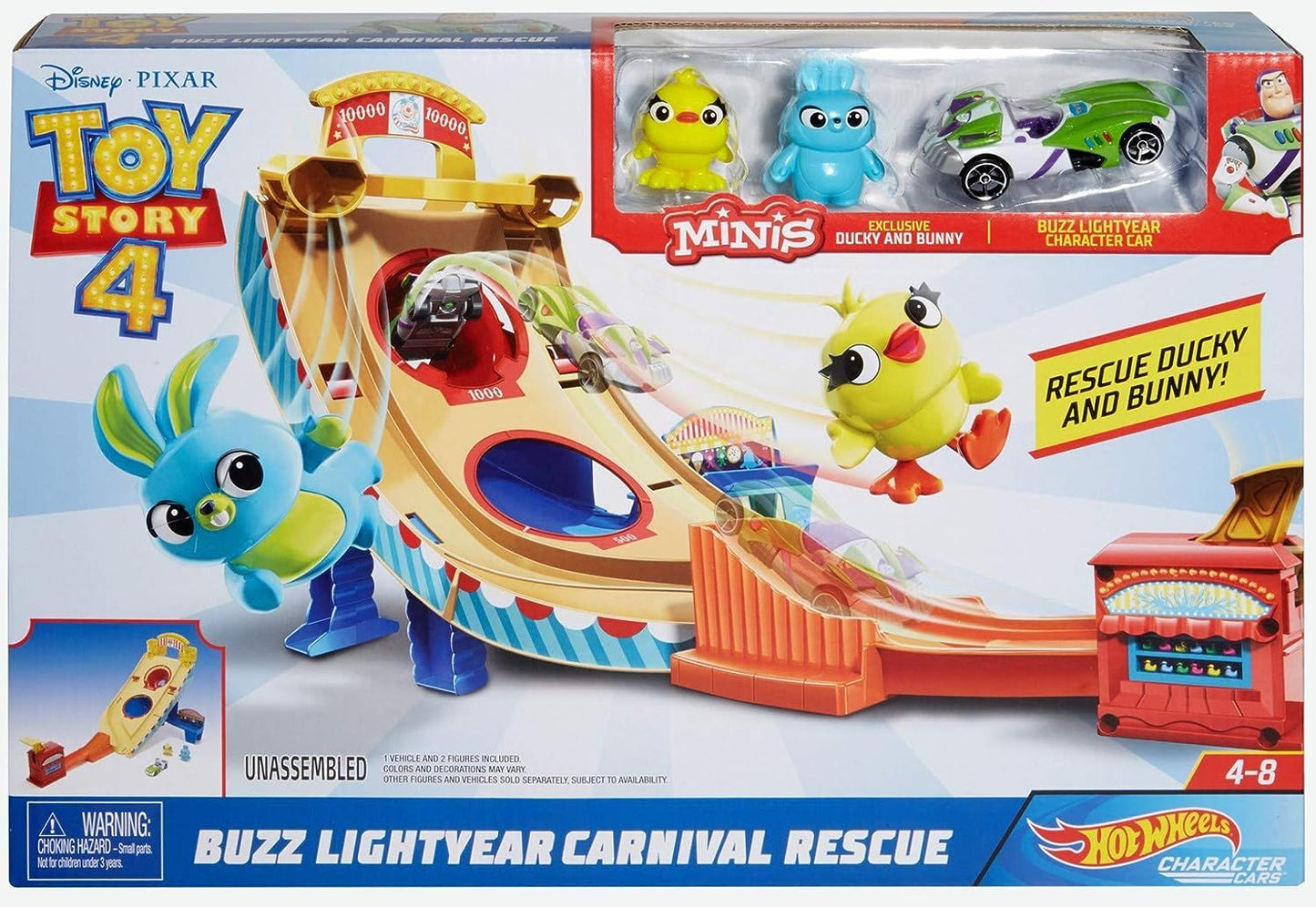 Hot Wheels Buzz Lightyear Carnival Rescue Play Set GCP24