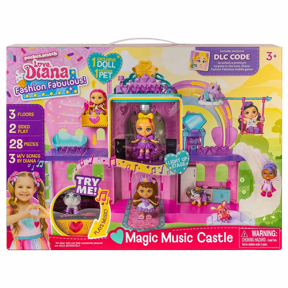 Love Diana Fashion Fabulous Magic Music Castle Playset 33099