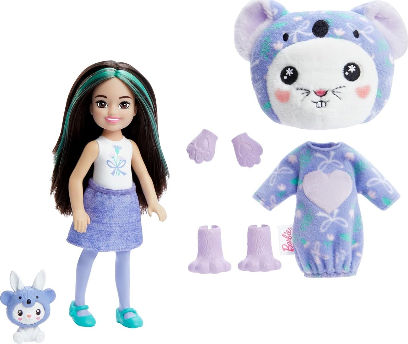 Barbie Chelsea Cutie Reveal Costume Cuties Series Bunny In Koala HRK31