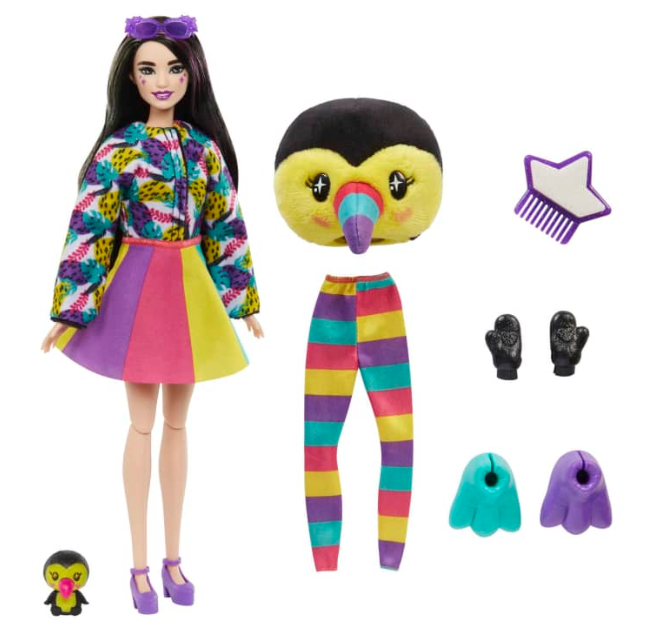 Barbie Cutie Reveal Jungle Series Toucan Doll HKR00