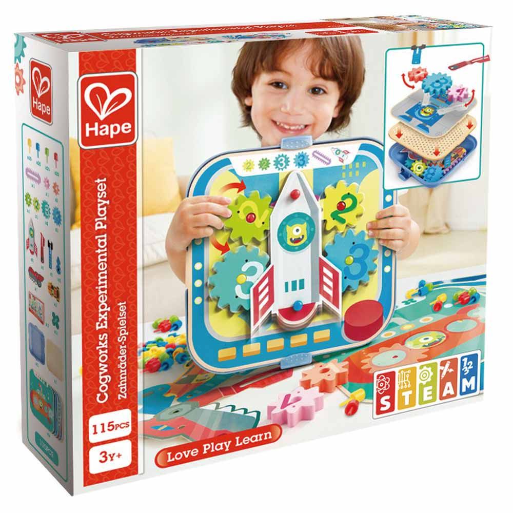 Hape Cogworks Experimental Educational Wooden Playset 115pcs