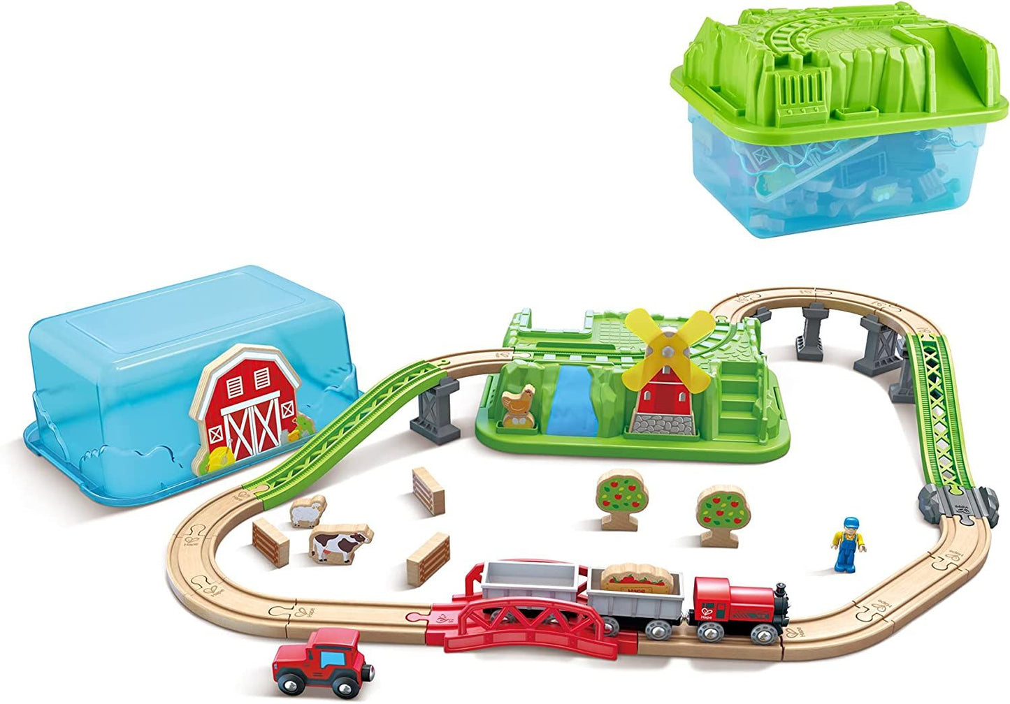 Countryside Train Bucket Railway Set - 41 Pieces