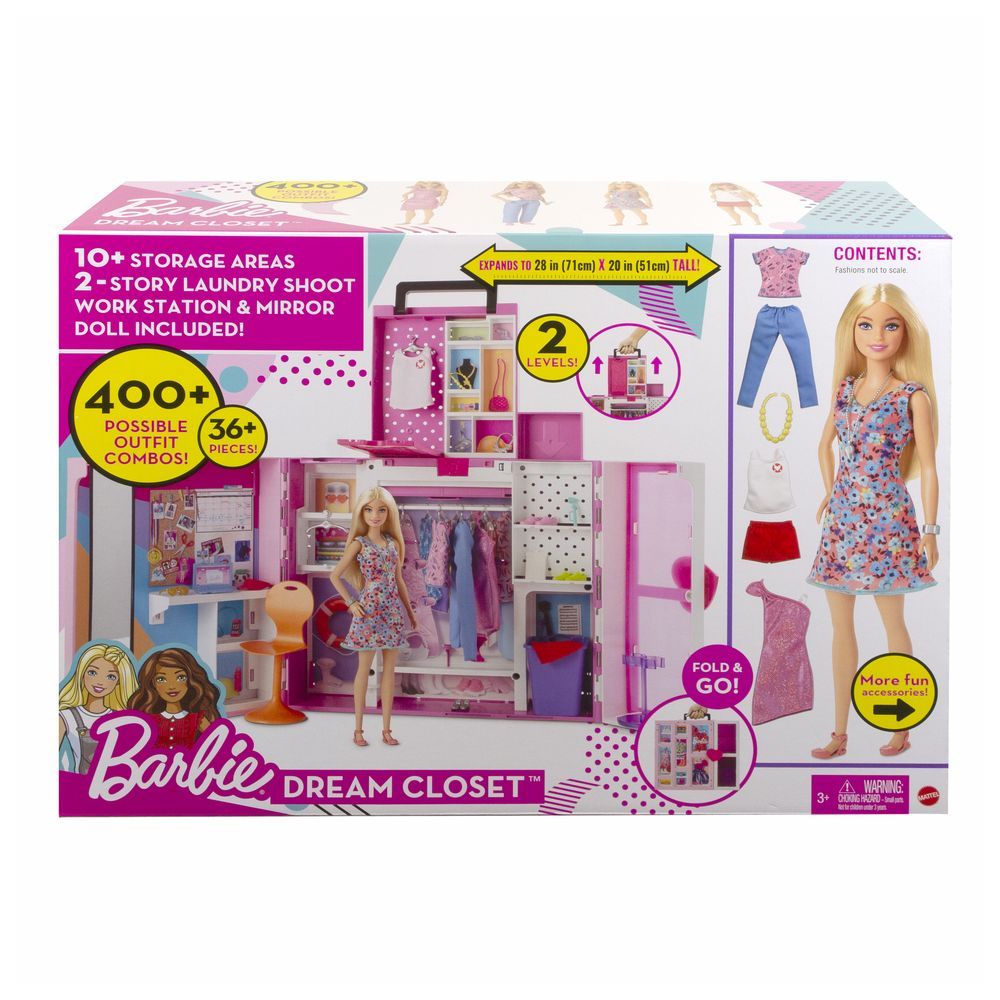 Barbie Dream Closet Doll And Playset HGX57