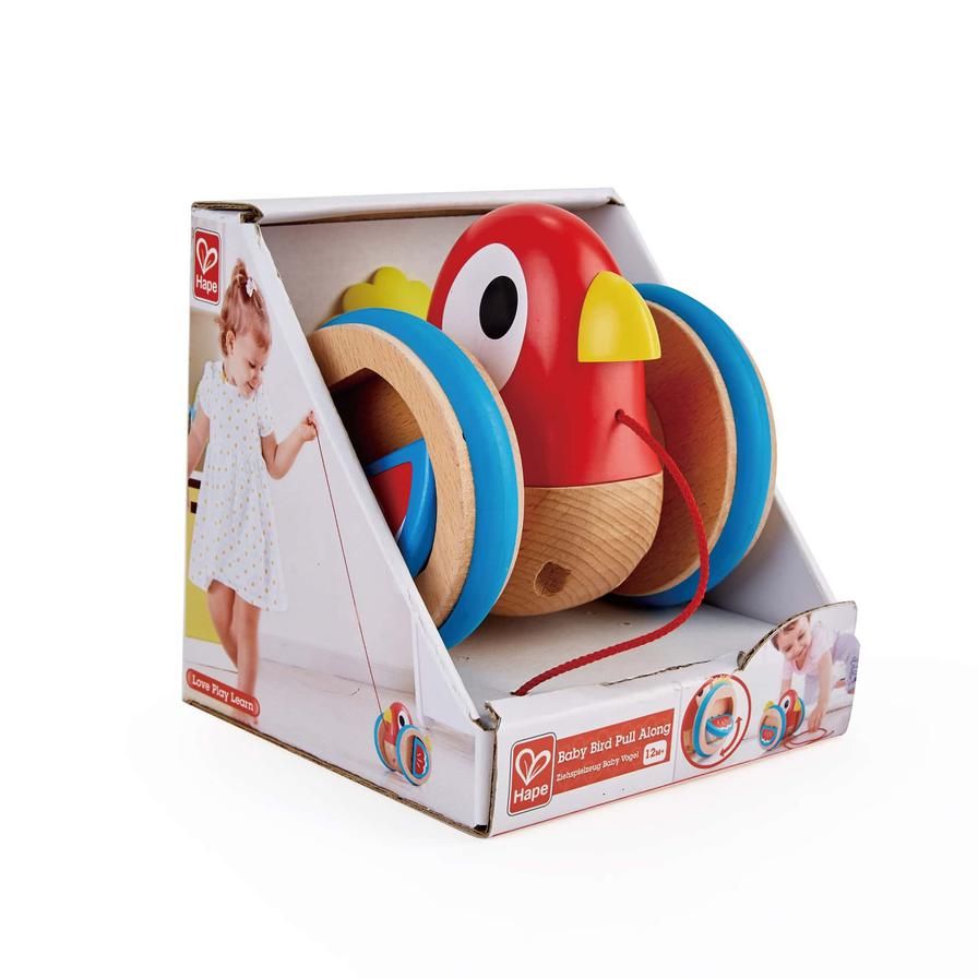 Hape Wooden Bird-Themed Push And Pull-Along Toy