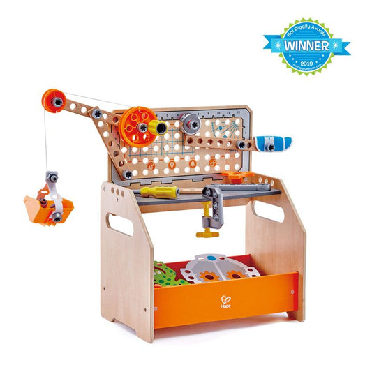 Hape Junior Inventor Discovery Scientific Wooden Workbench 58pc