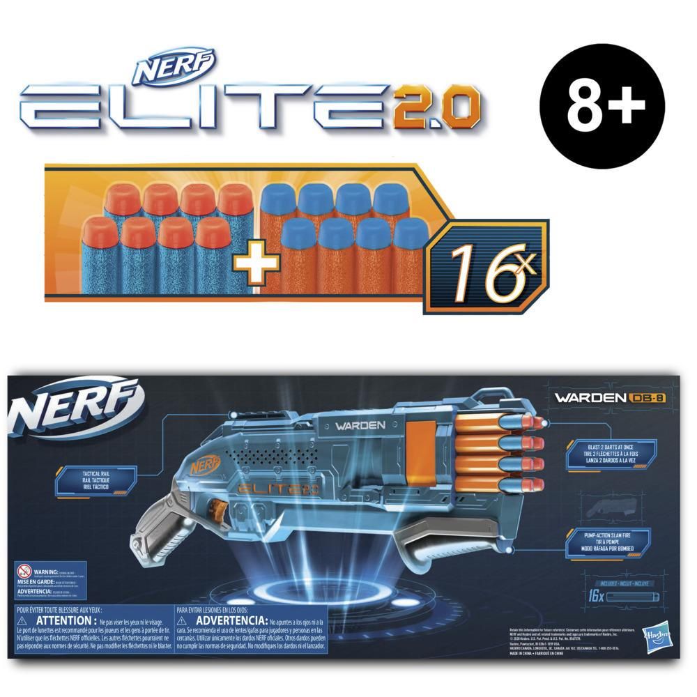 Hasbro Nerf Elite 2.0 Warden Db-8 Blaster E9959