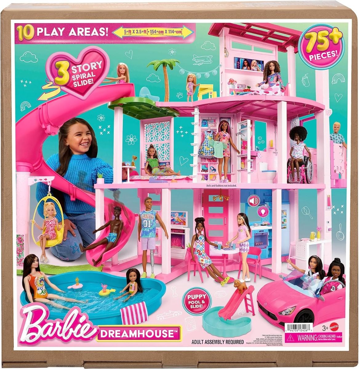 Barbie Dreamhouse Pool Party Doll House HMX10