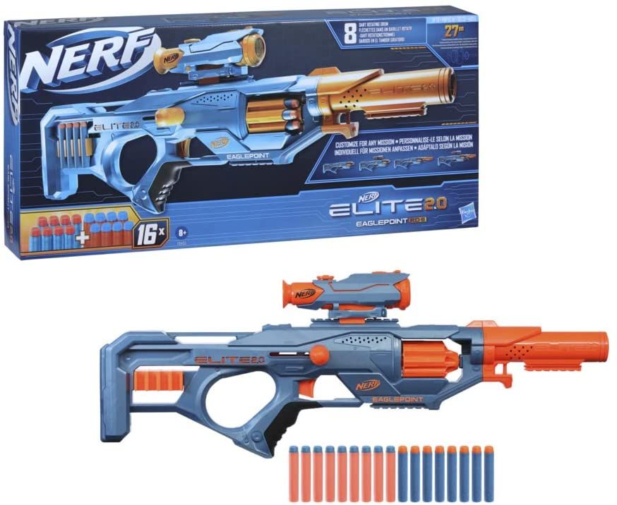 Nerf DinoSquad Rex-Rampage Motorized Dart Blaster F0807