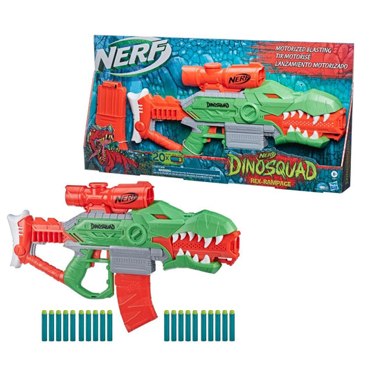 Nerf DinoSquad Rex-Rampage Motorised Dart Blaster F0807