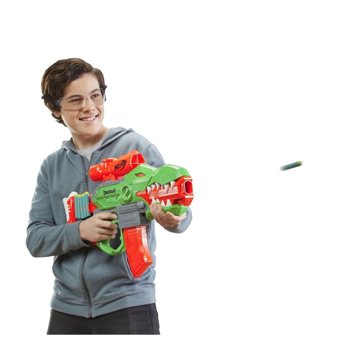 Nerf DinoSquad Rex-Rampage Motorised Dart Blaster F0807