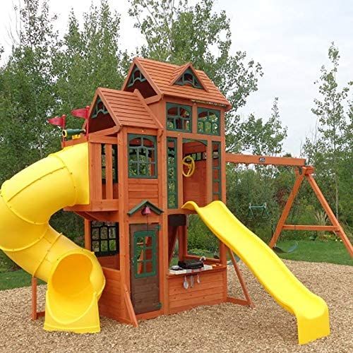 Kidkraft Canyon Ridge Wooden Swing Set / Playset F25715E