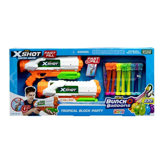 X-Shot Fast Fill Bunch O Balloons Tropical Block Party XS-56499