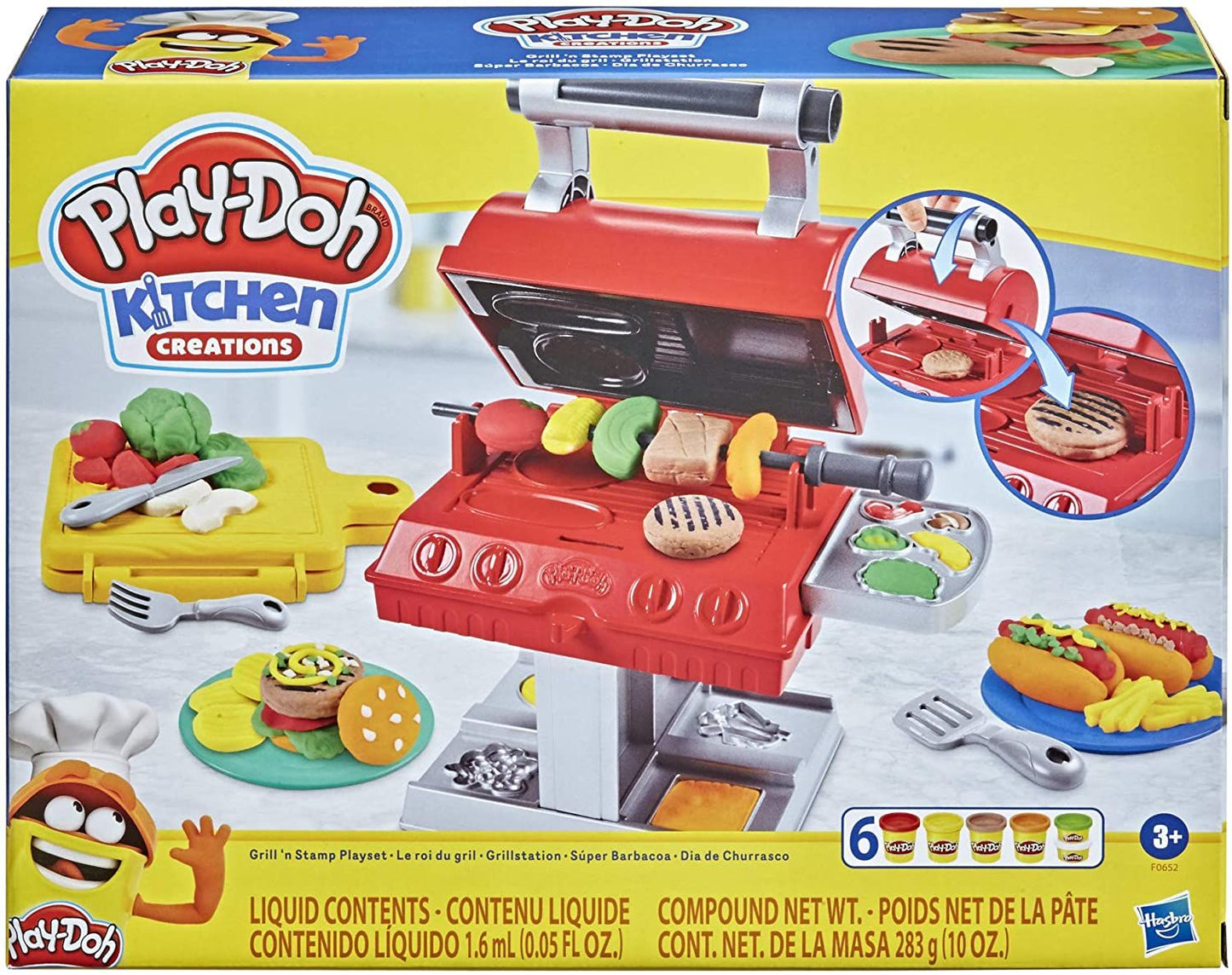 Play-Doh Kitchen Creations Grill N Stamp Playset F0652