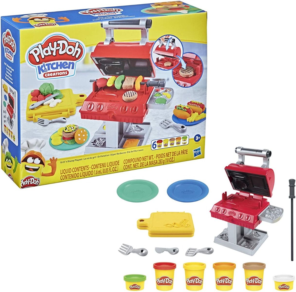 Play-Doh Kitchen Creations Grill N Stamp Playset F0652