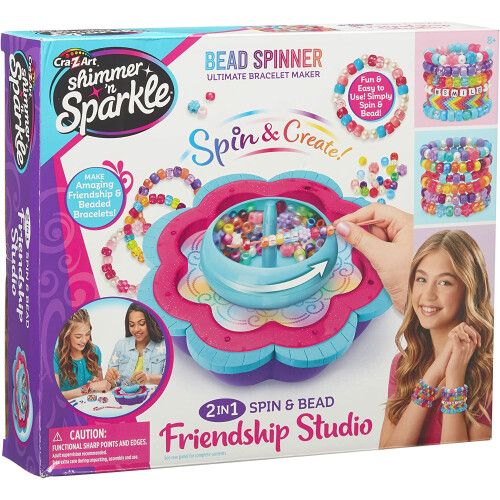 Shimmer N Sparkle 2-In-1 Spin & Bead Friendship Studio SNS-17339