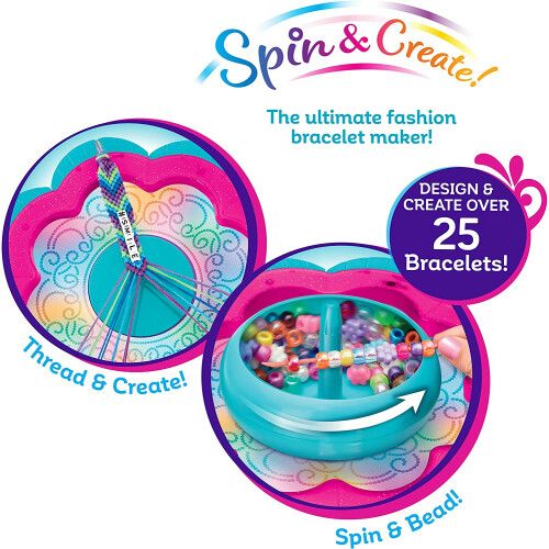 Shimmer N Sparkle 2-In-1 Spin & Bead Friendship Studio SNS-17339