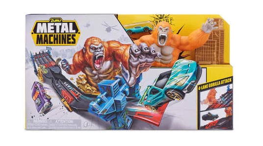 Zuru Metal Machines 4 Lane Gorilla Attack Track Set 6769