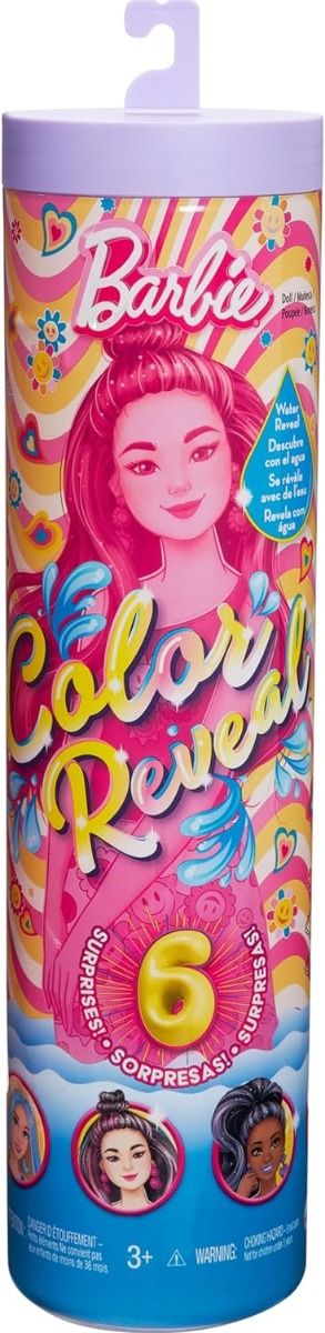 Barbie Color Reveal Doll Rainbow Groovy HRK06