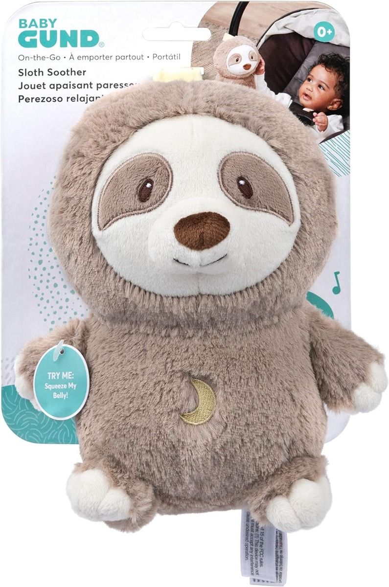 Gund On The Go Sloth Soother 6066057