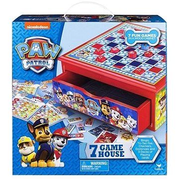 Cardinal Games Paw Patrol 7 Game House Multicoloured 6039892