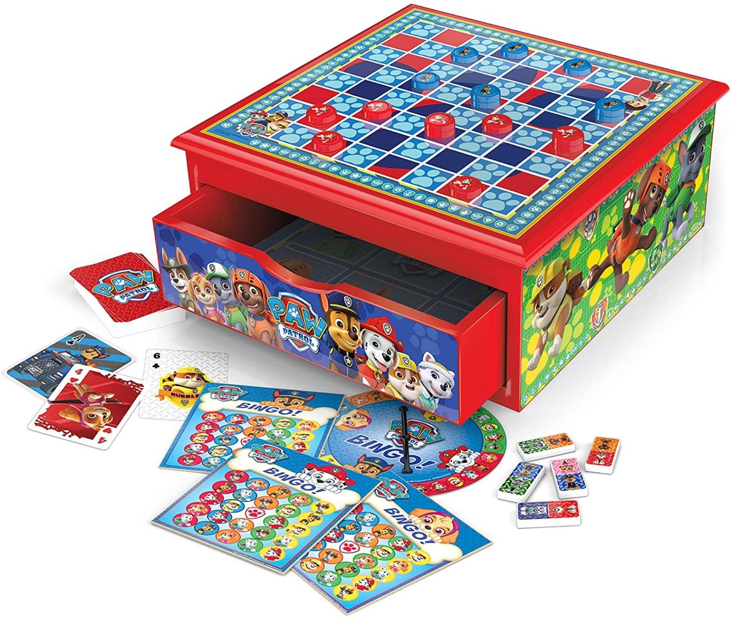 Cardinal Games Paw Patrol 7 Game House Multicoloured 6039892