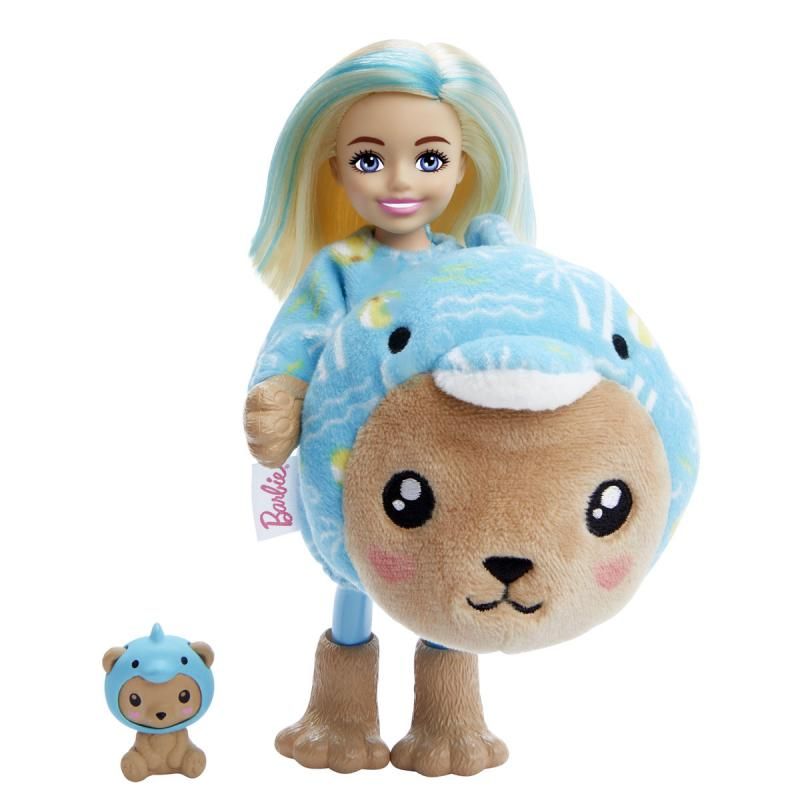 Barbie Chelsea Cutie Reveal Costume Cuties Series Teddy Bear In Dolphin HRK30