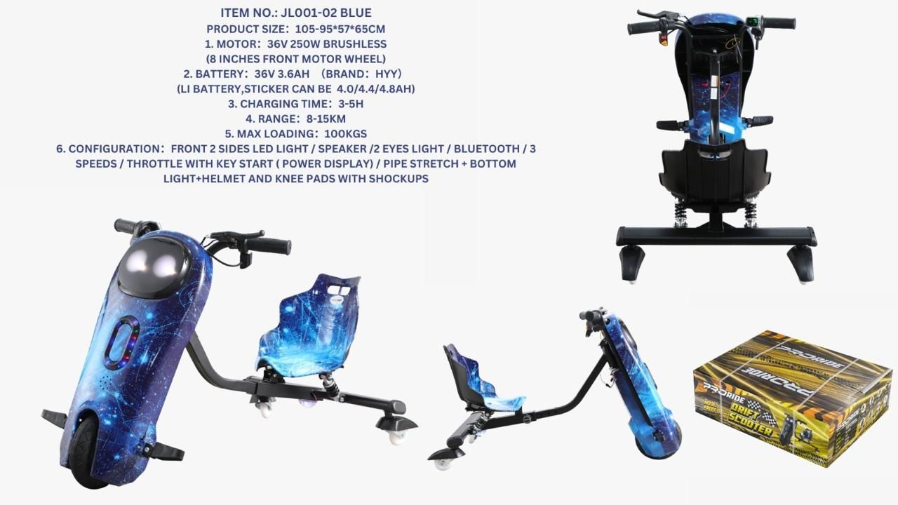 Drift Scooter 36V JP Blue PR001-02