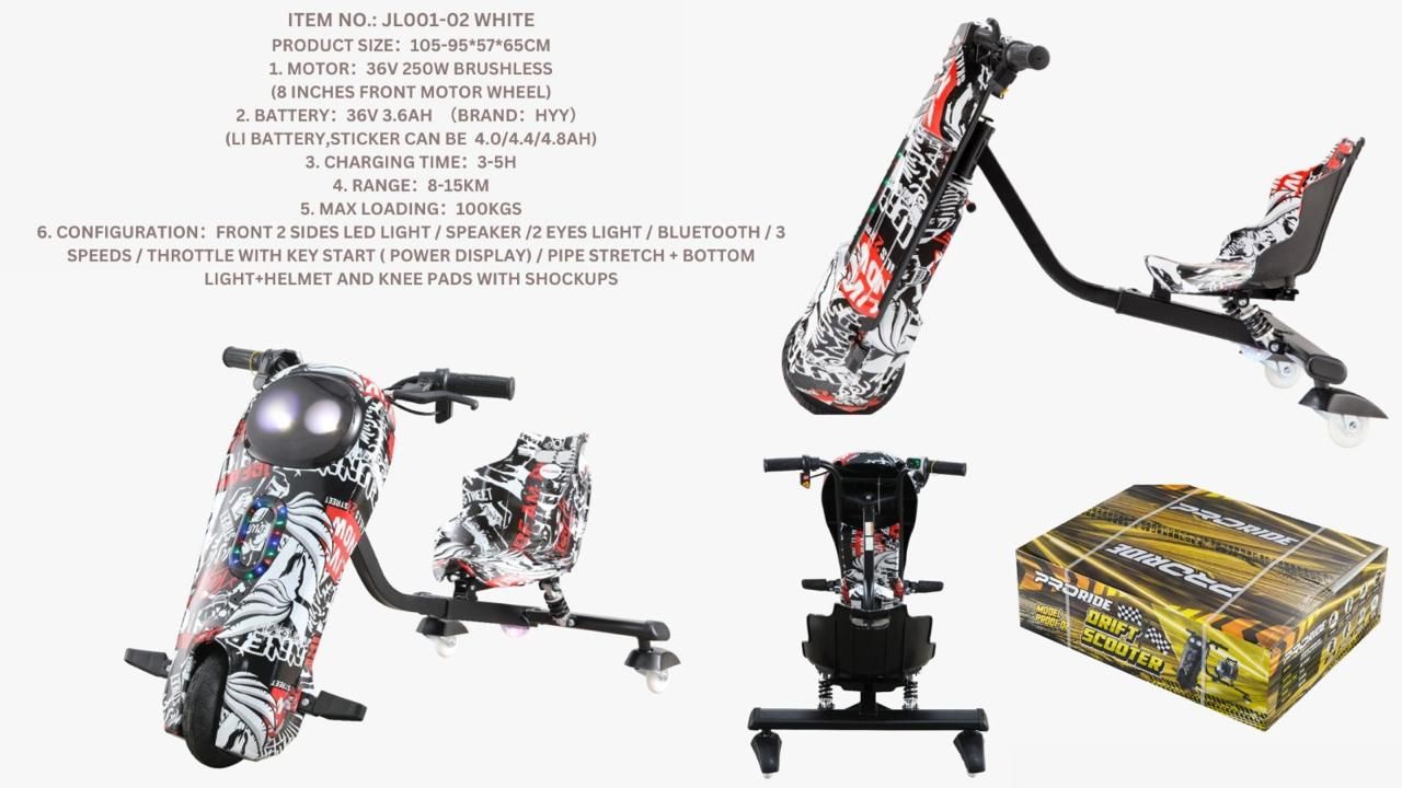 Drift Scooter 36V JP White PR001-02