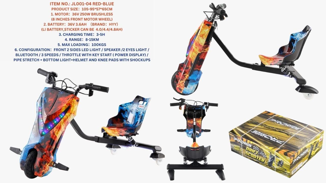 Pro Ride Drift Scooter 36V Mix PR001-04