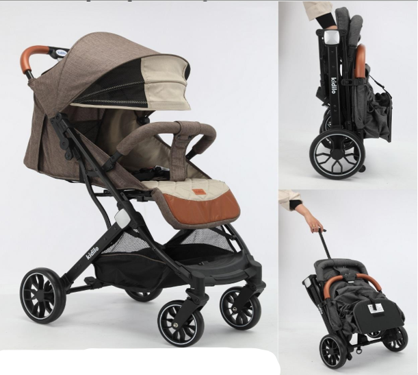 Kidilo Baby Stroller Khaki K10/S5144