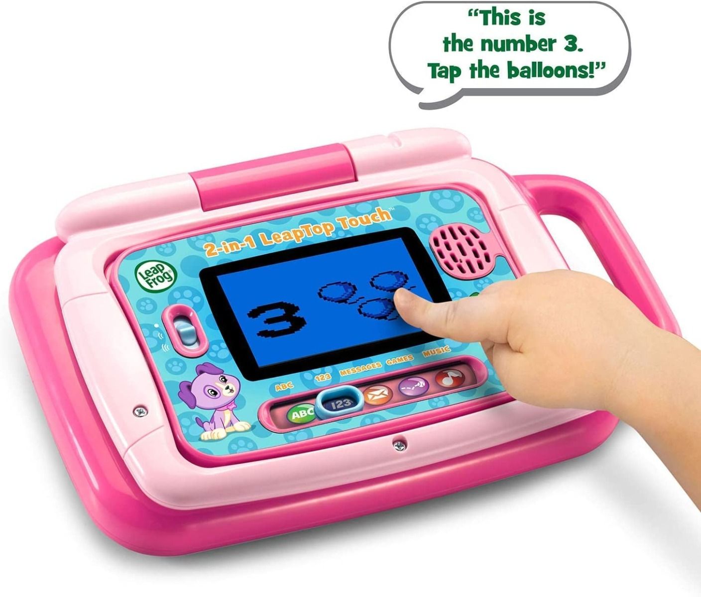 LeapFrog 2-In-1 LeapTop Touch - Pink 80-600953