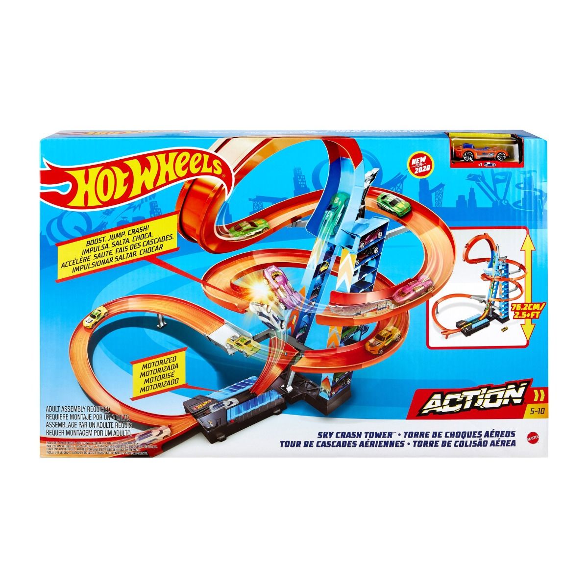 Hot Wheels Sky Crash Tower Trackset GJM76