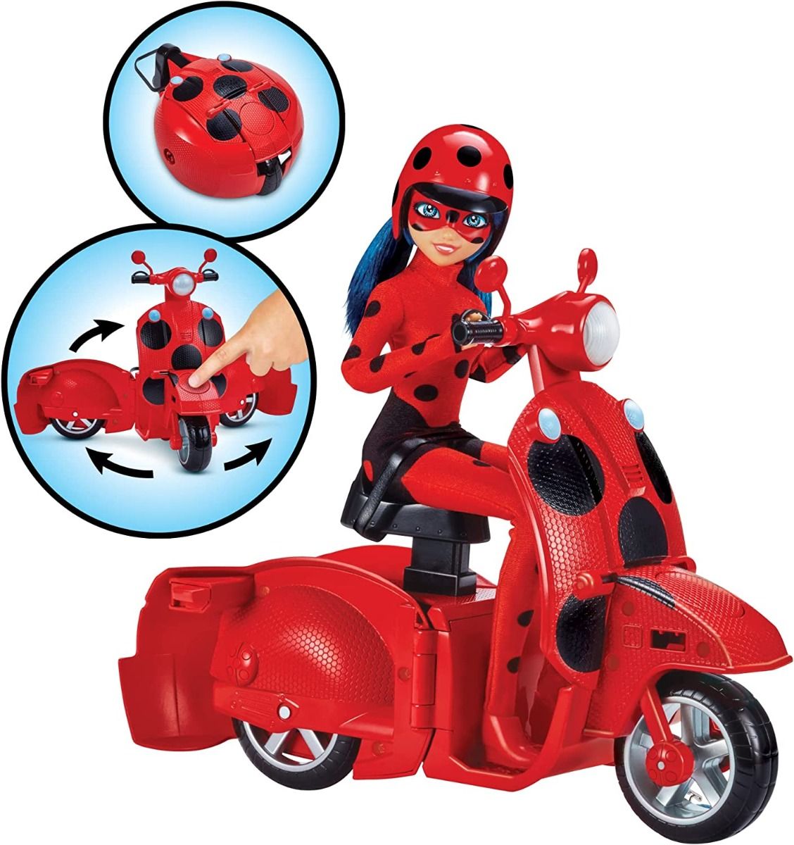 Miraculous Switch 'n Go Scooter With Ladybug Doll 50668