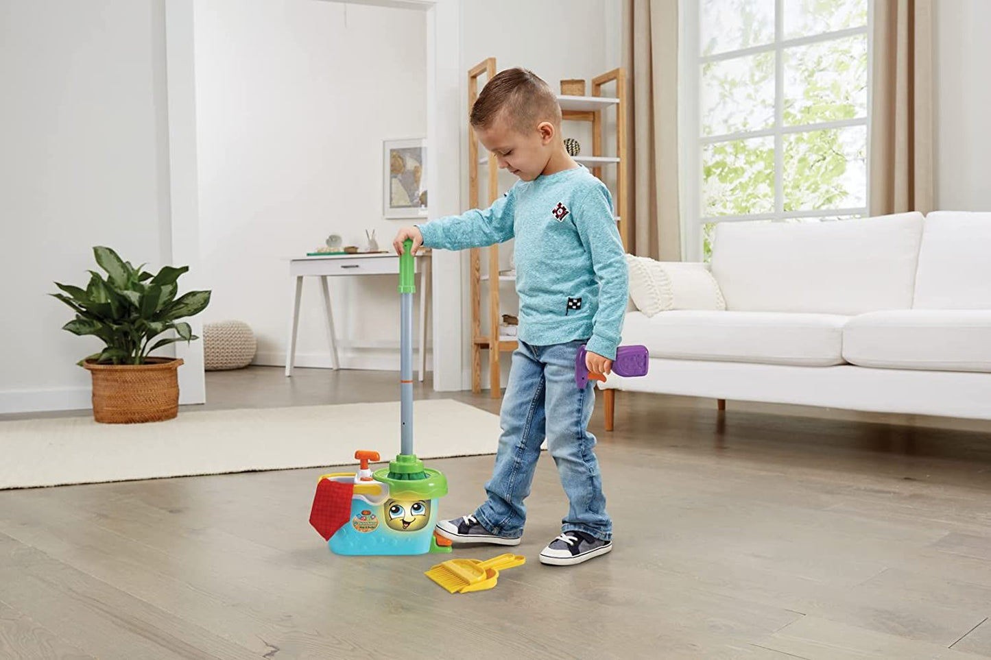 Leapfrog Clean Sweep Mop & Basket 80-615803