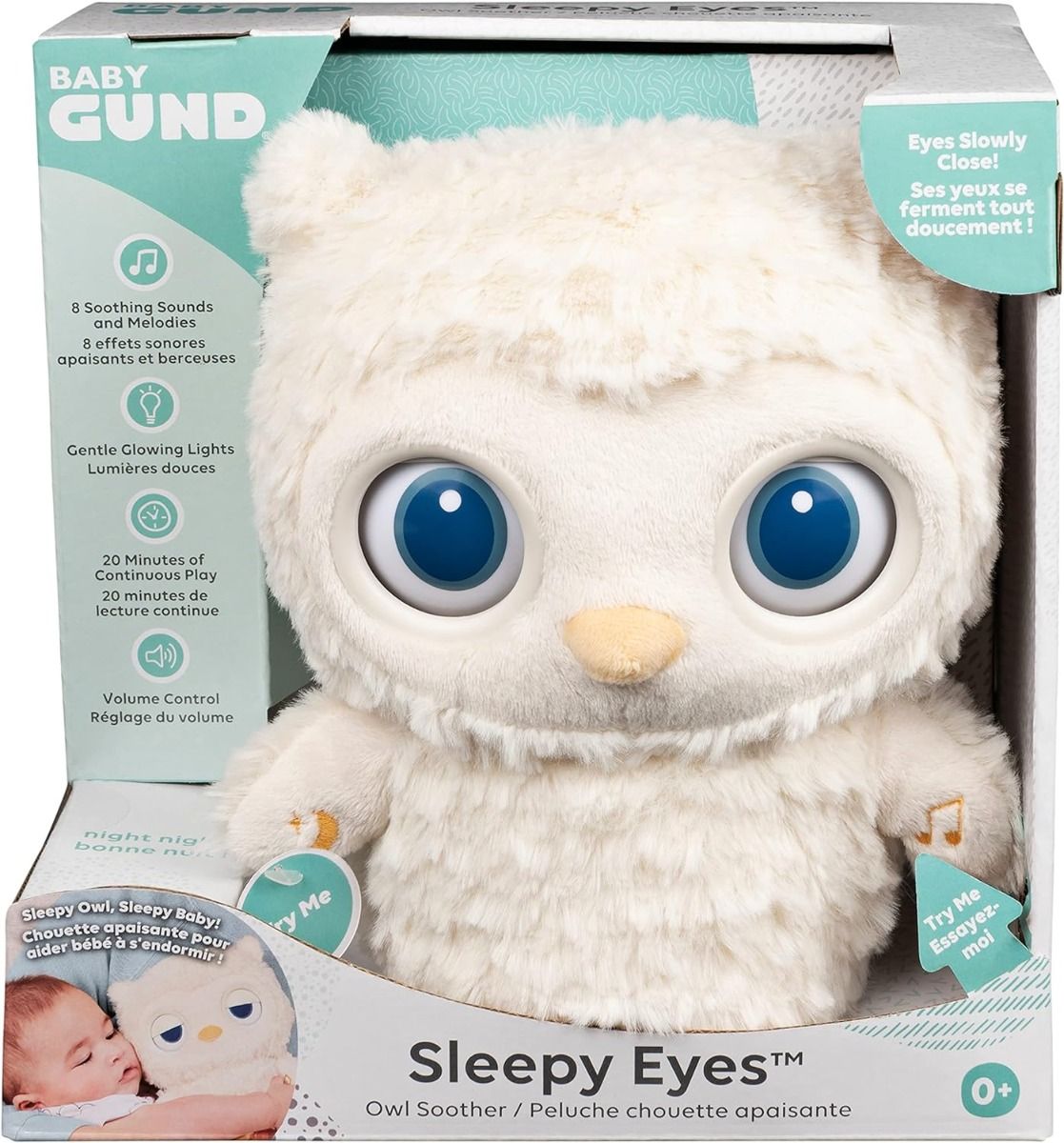 Gund Sleepy Eyes Owl Soother 6061071