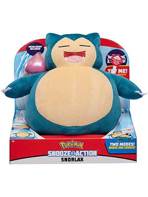 Pokemon Snooze Action - Snorlax Plush 10-Inch PKW0027