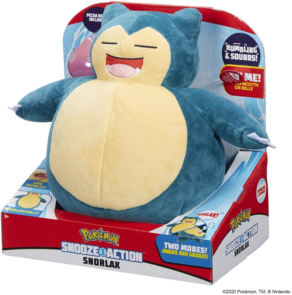 Pokemon Snooze Action - Snorlax Plush 10-Inch PKW0027