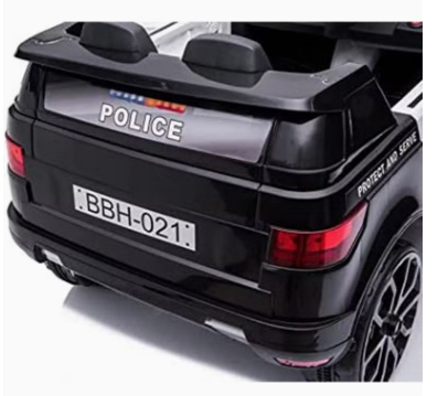 Police Car Electric Ride On Black BBH021Q