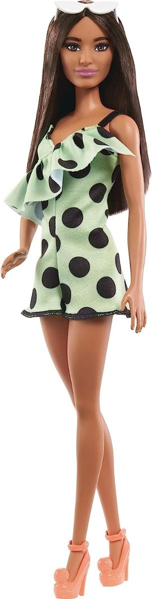 Barbie Fashionistas Doll - Lime Green Polka Dots HPF76