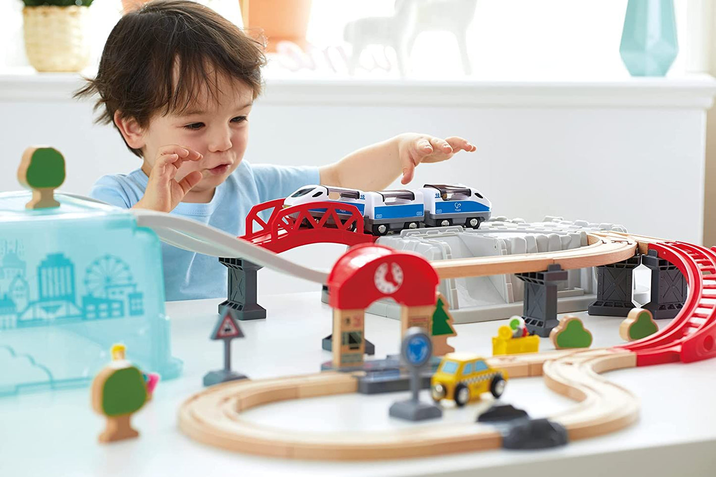 City Train Bucket Railway Set - 48 Pieces