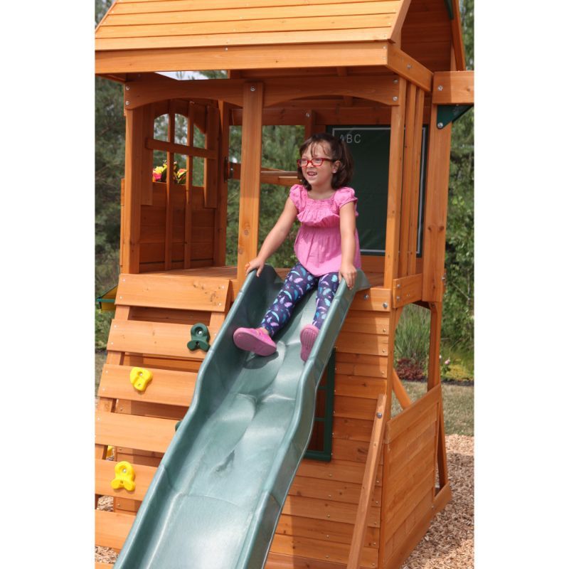 Kidkraft Ridgeview Deluxe Clubhouse Wooden Swing Set / Playset